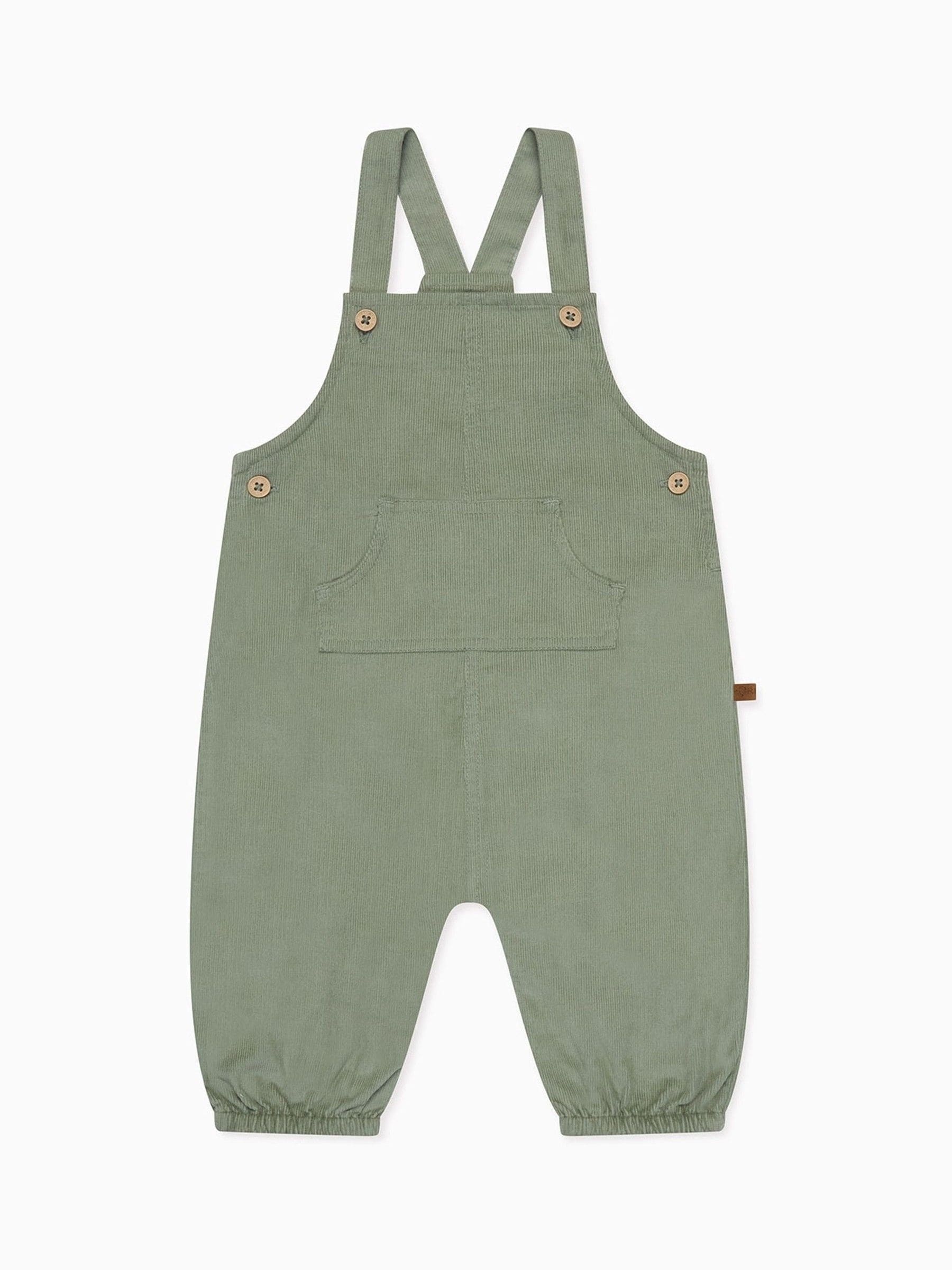 Groen - MORI Supersoft Dungarees