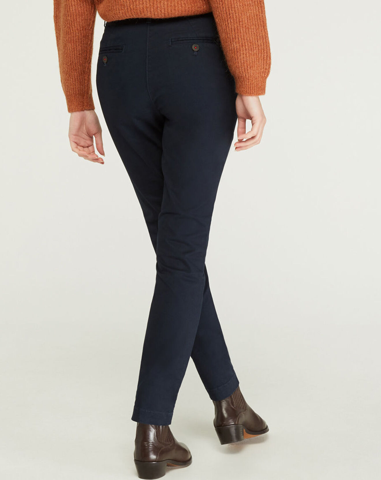 Jodhpur Pantalon chino Bill bleu marine