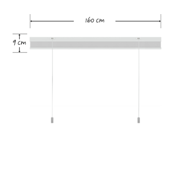 KARWEI dubbel plisségordijn lichtdoorlatend wit (kleurnr. 6001) 160x220 cm (bxh)