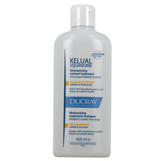 Shampooing traitant hydratant pellicules sèches Ducray Squanorm