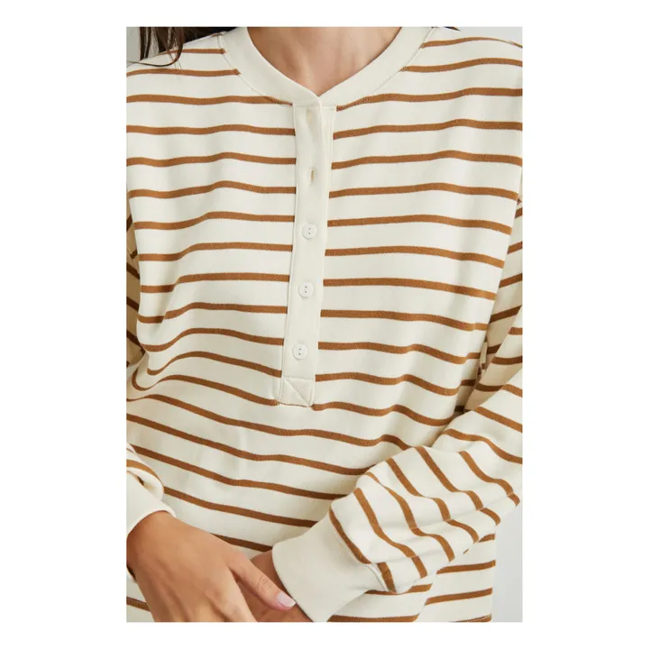 Rails Sweat Joan Rayures | Camel