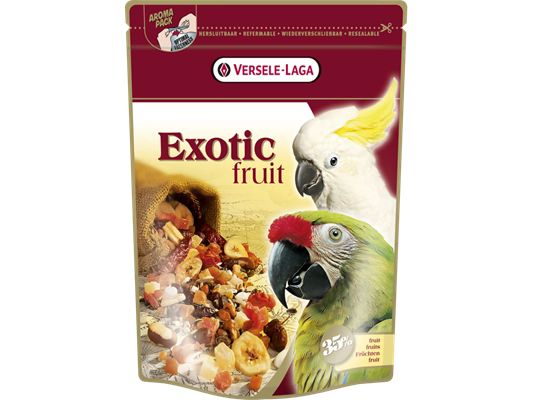 Versele Laga Ziervogelfutter Exotic Fruit Mix für Papageien Leckerei für Papageien