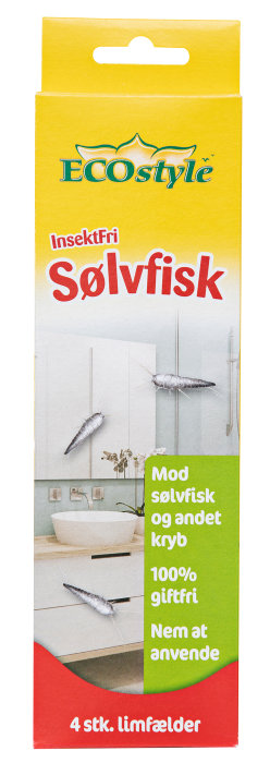 ECOstyle InsektFri sølvfisk limfælde 4 stk.