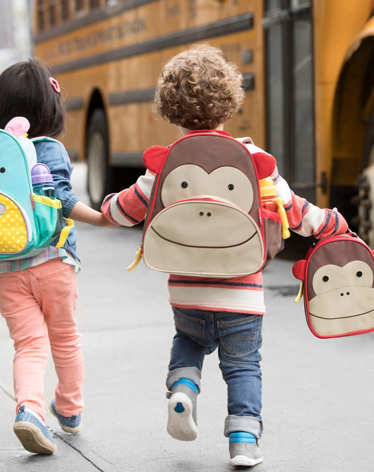 Rucksack ZOO - AFFE (30x28x13) in braun