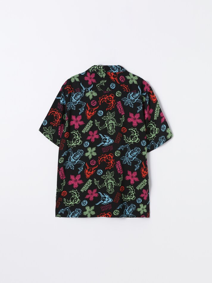 Camisa fluida Stranger Things - Netflix - Branca