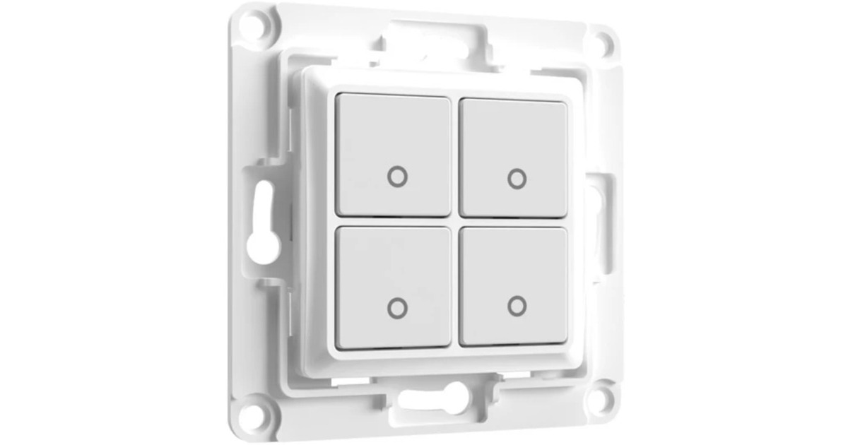 ShellyWall Switch 4 knop  (Wit)