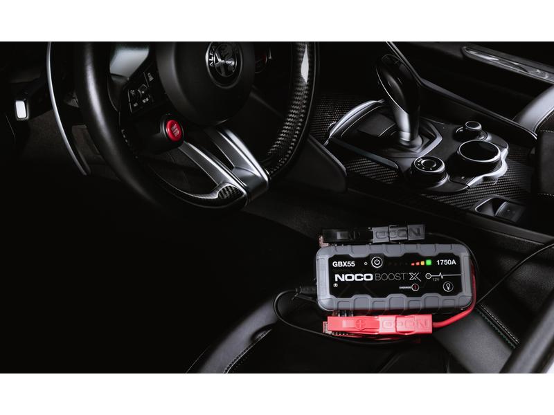 Noco Starterbatterie mit Ladefunktion GBX55 12 V, 1750 A Starterbooster und Powerbank zum überbrücken von Fahrzeugen mit 12 V Batterien