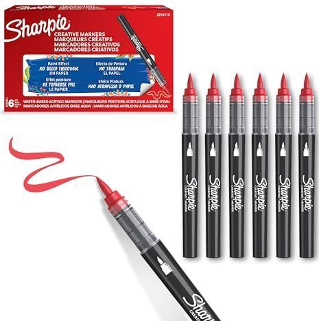 Sharpie - Creative Marker - Verfstiften - Rood - Set van 6