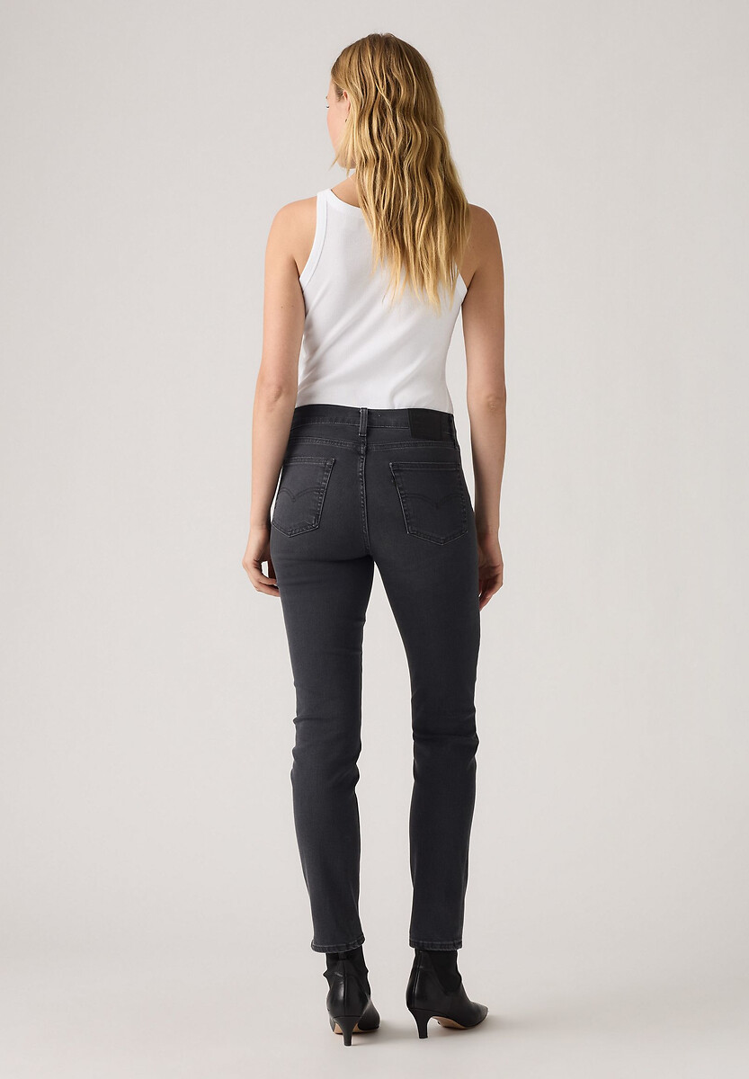 Calça jeans Levi's 724 de cintura alta e corte reto.