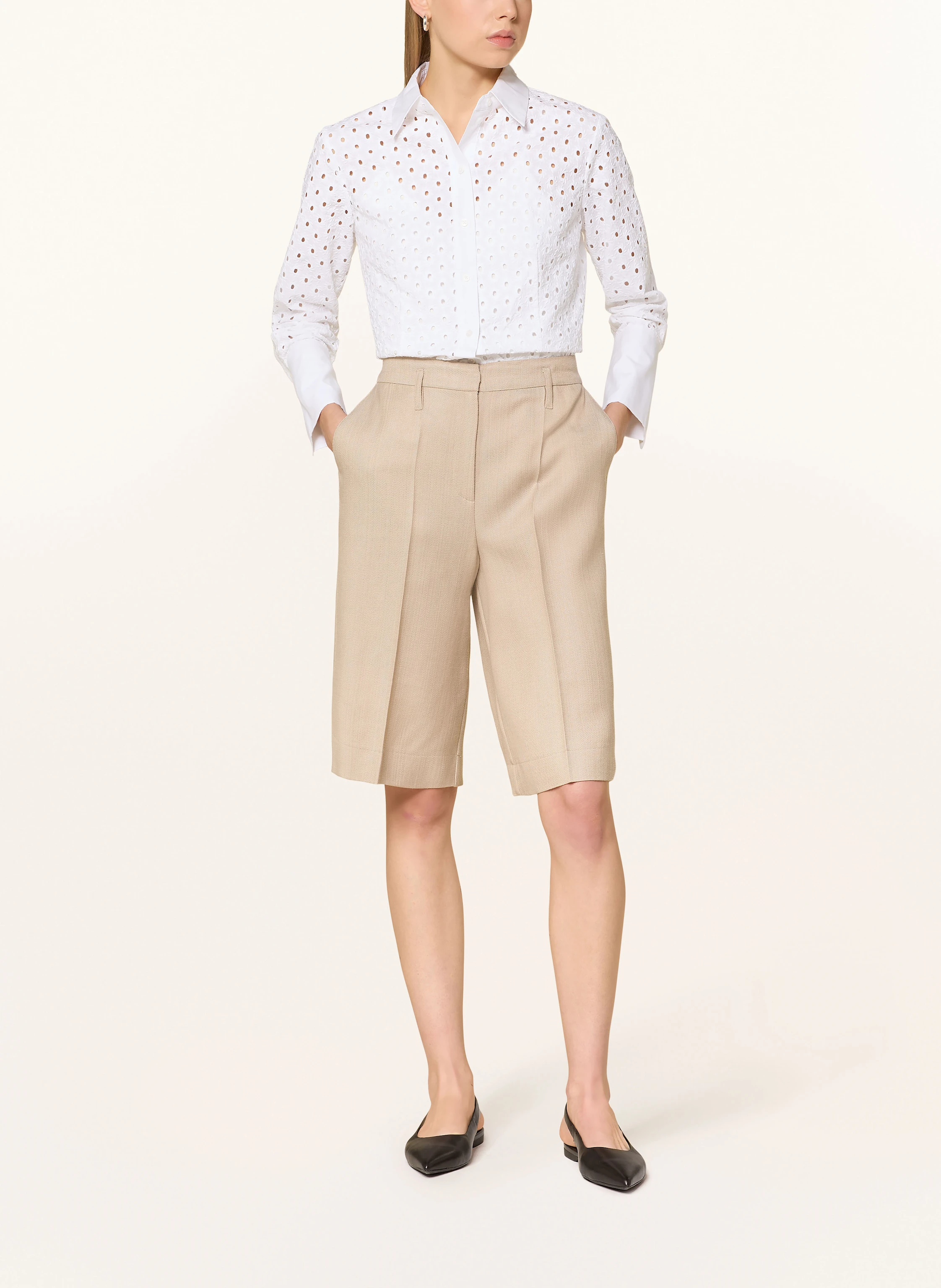 MAX & Co. Hemdbluse JAMAICA aus Lochspitze