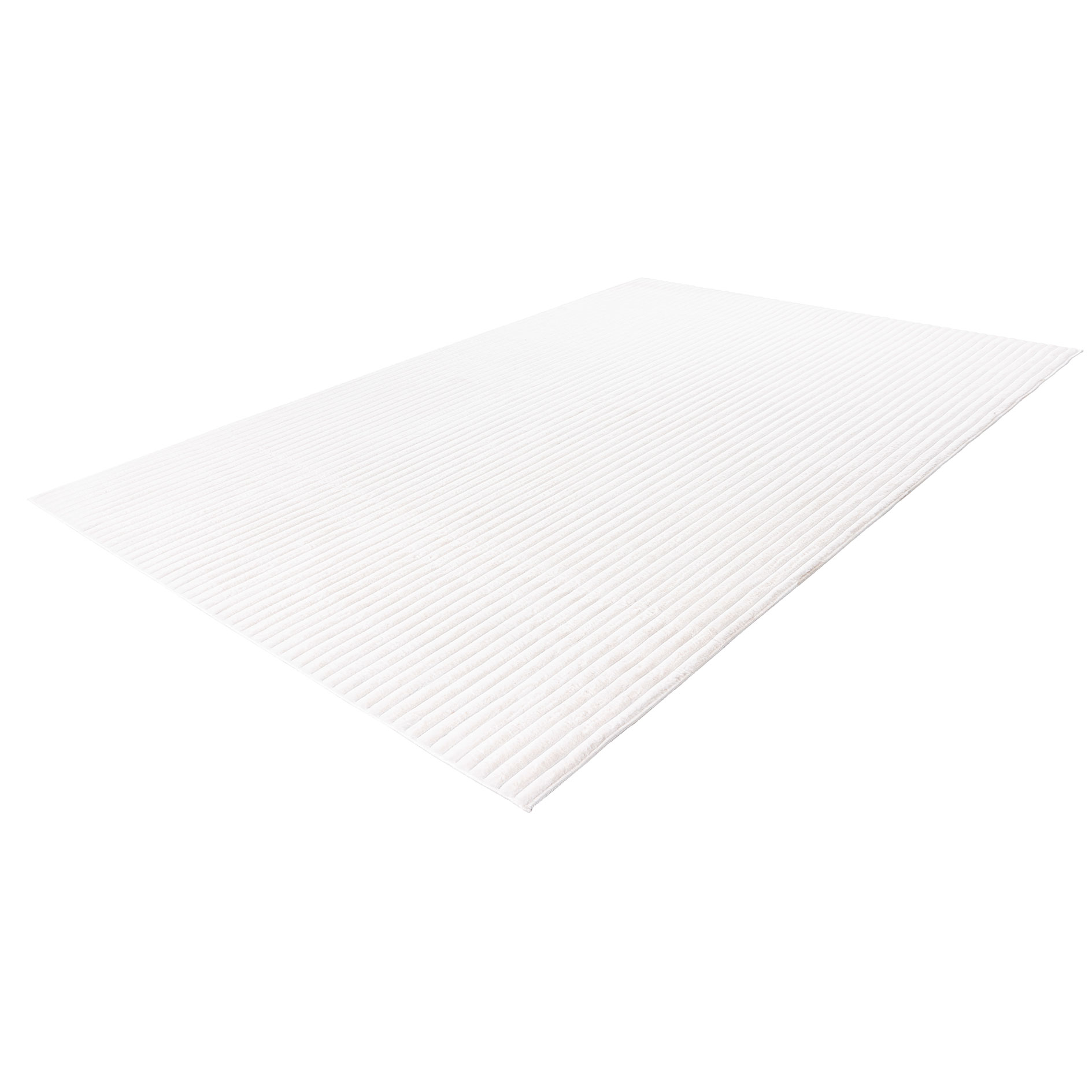 Kunstfellteppich - ivory - 80x150 cm - Grobcordoptik