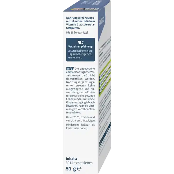 100 % natürliches Vitamin C Lutschtabletten