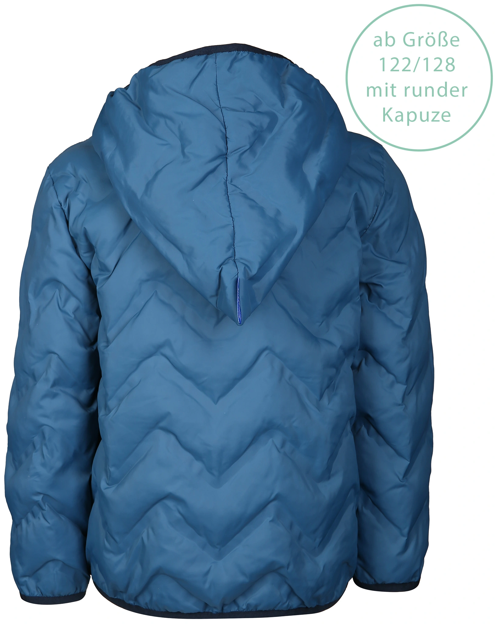 Steppjacke VANUKAS AIR mit Zipfelkapuze in real teal/navy
