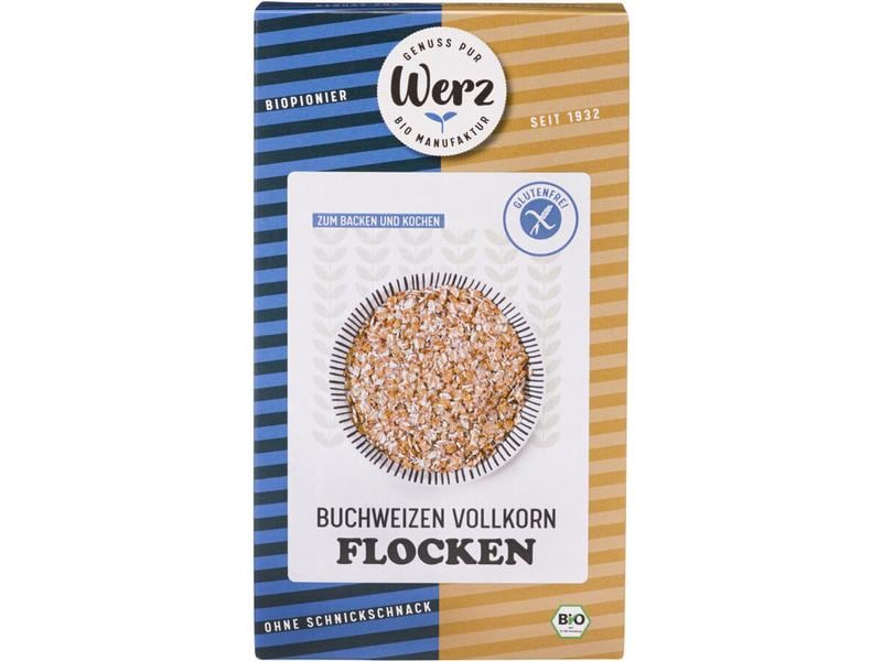 Werz Cerealien Vollkorn Buchweizen Flocken glutenfrei 250 g Vollkorn Buchweizen Flocken