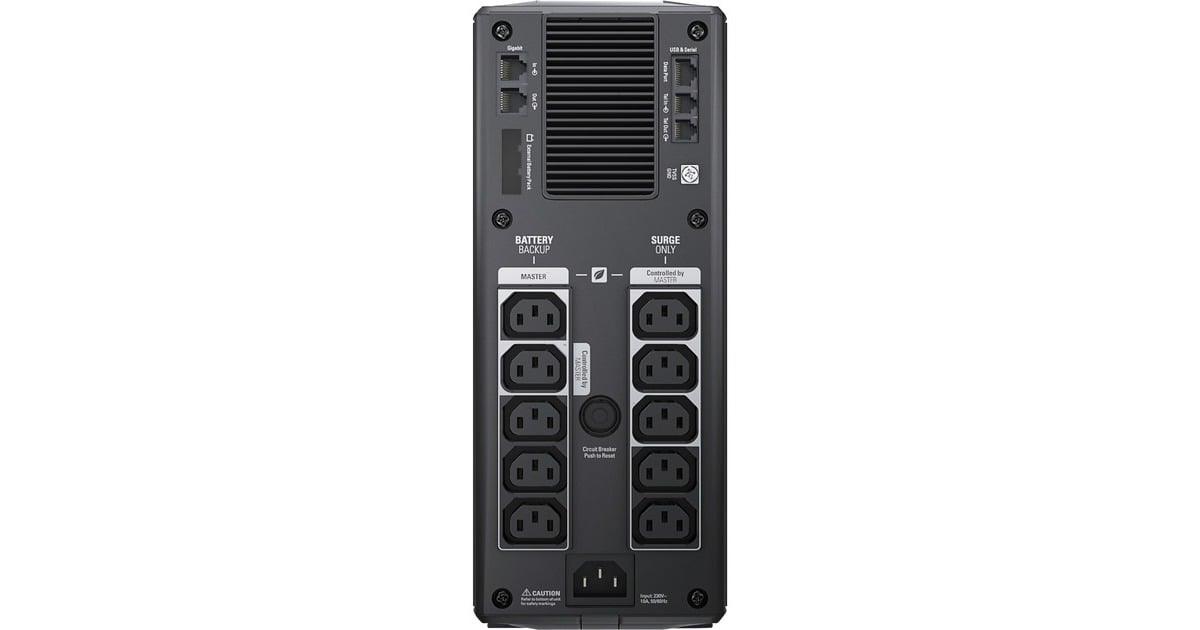 APCBack-UPS PRO 1500VA noodstroomvoeding ups  (Zwart, 10x C13 uitgang, USB, scalable runtime, BR1500GI, Retail)