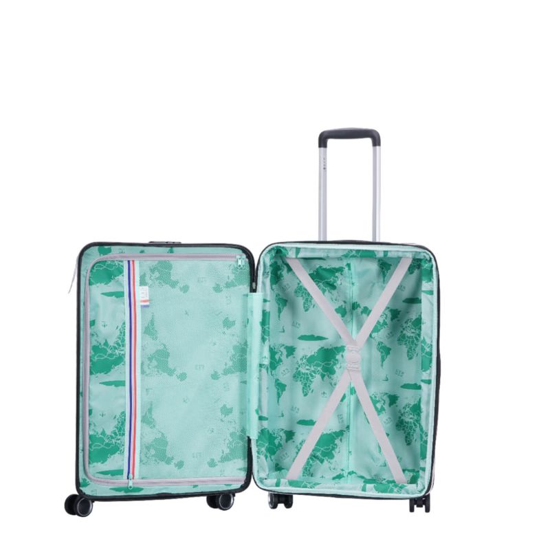 Lot de 3 valises rigides 329 Extensibles 55, 66 et 76 cm Gris
