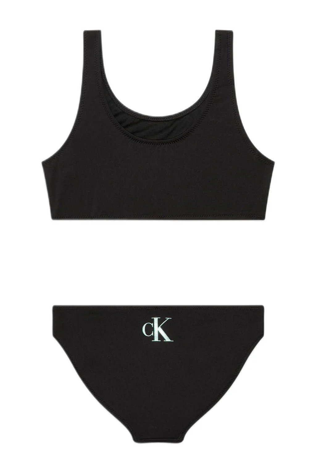crop bikini zwart