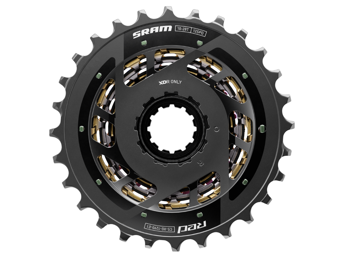 SRAM RED eTap AXS XG-1290 E1 kassette 12 Speed 10-28T Rainbow