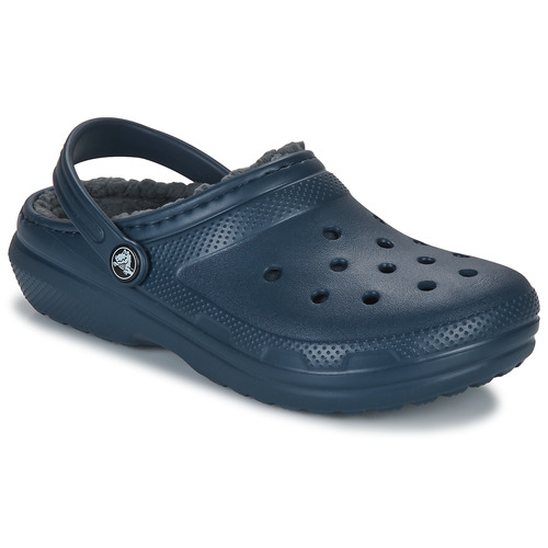 Crocs - CLASSIC LINED CLOG K - Marine / Gris