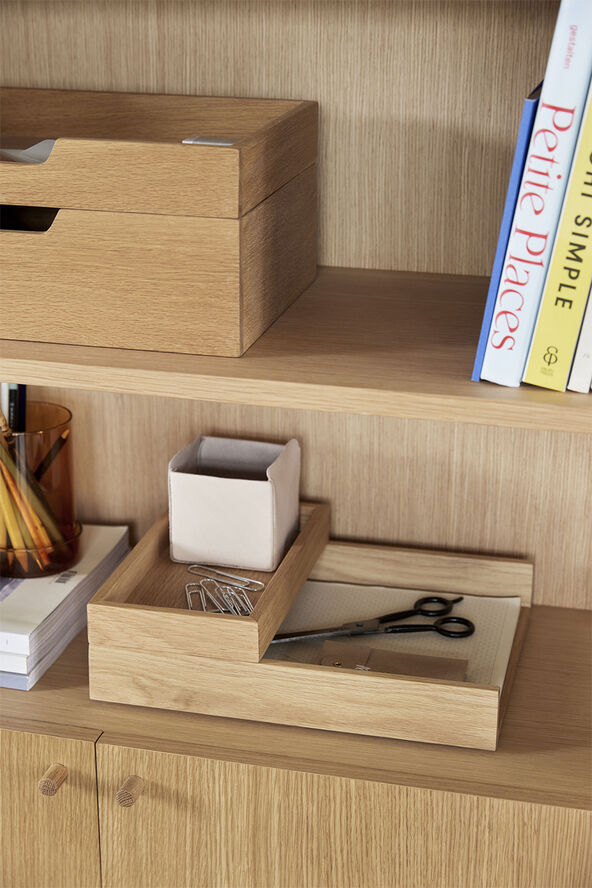 Hübsch Note Storage Box Natural set of 2 Natur