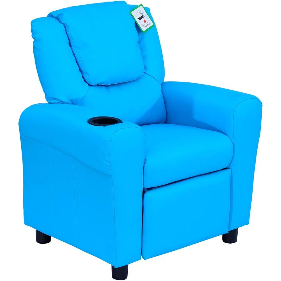 HOMCOM Kindersessel mit Liegefunktion blau