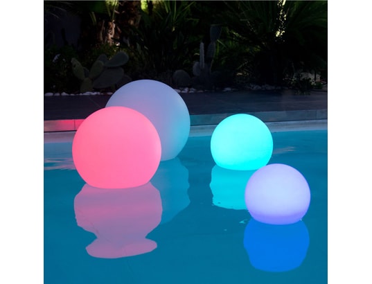 LUMISKY - Lampe à poser Boule lumineuse sans fil flottante led bobby c30 multicolore...
