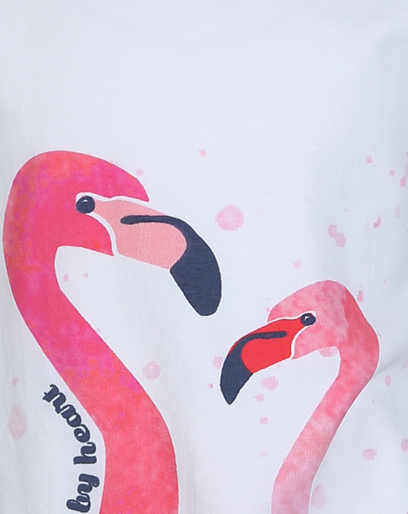 T-Shirt FLAMINGO in weiß