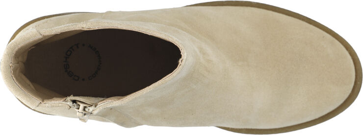 Cashott CASEMILY Zip Boot Suede Beige