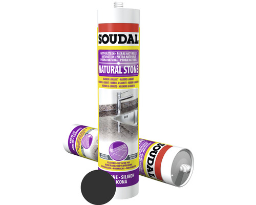 Soudal Natuursteen Siliconen Antraciet 290 ml