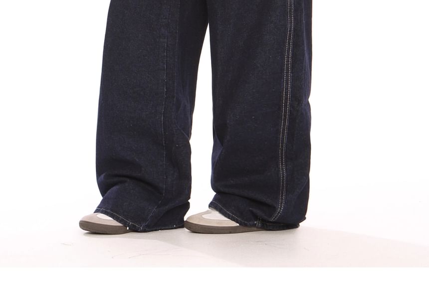 Berrytrix - Mid Rise Wide Leg Jeans