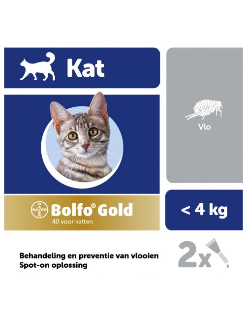 Bolfo Gold Kat 40 - Anti vlooienmiddel