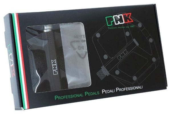 PEDALE BMX-VTT DESCENTE P2R NOIR RESINE FILETAGE 9-16 AVEC PICOTS  (PAIRE)