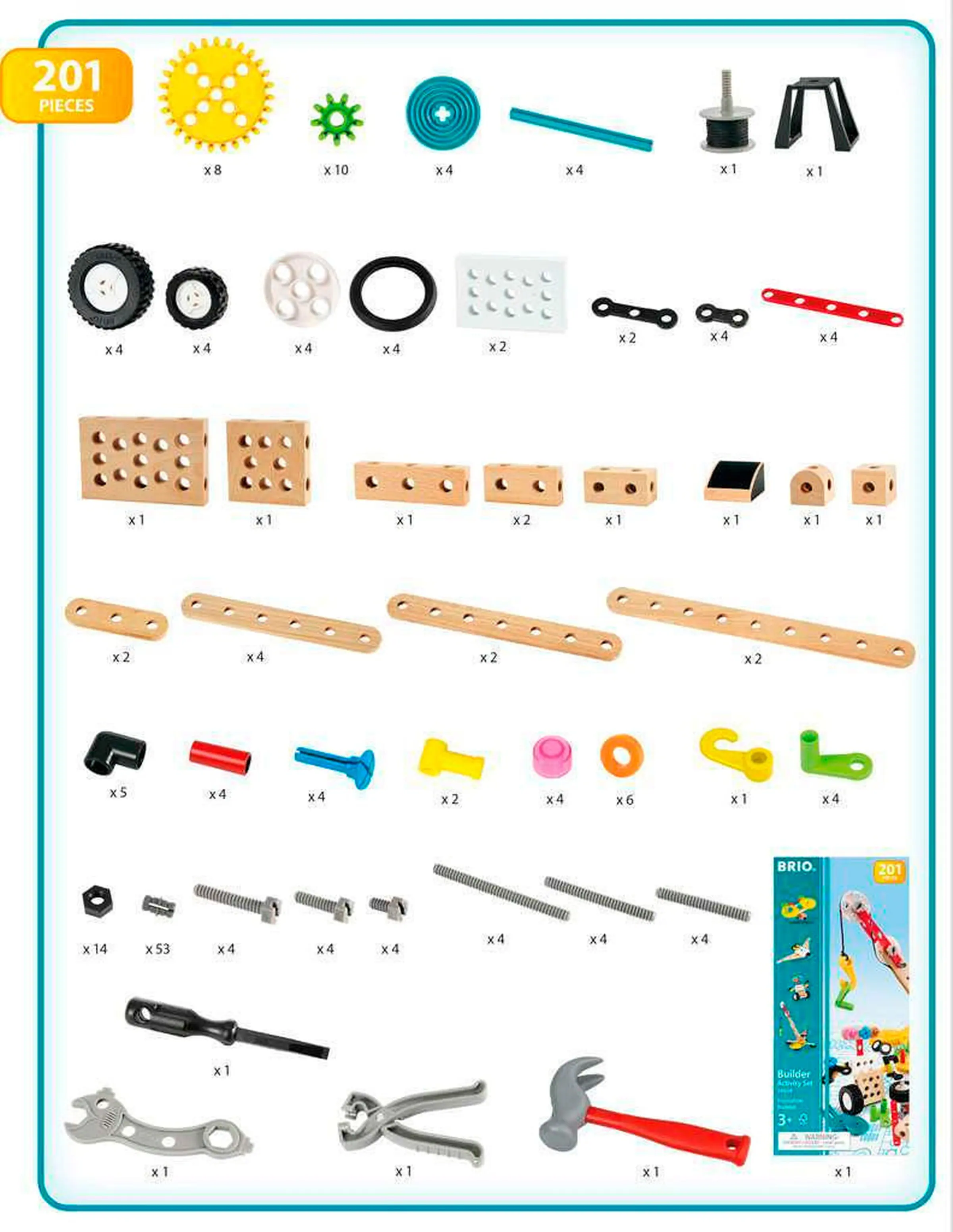 BRIO Kindergartenset, 201 Teile