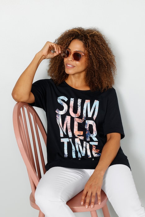 T-Shirt, Summertime, Rundhals, Halbarm