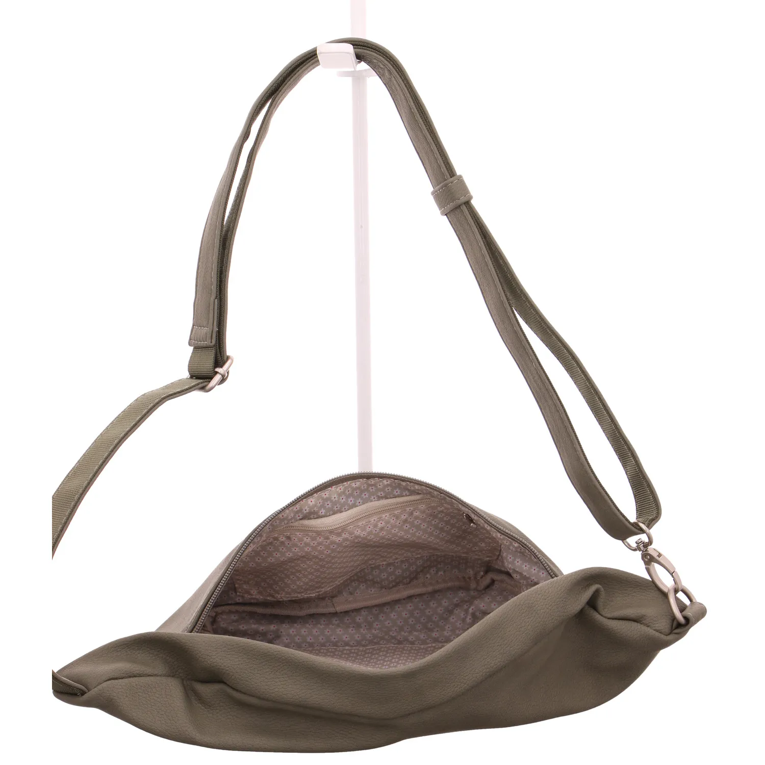 ZWEI Gürteltasche / Bodybag Khaki Lederimitat