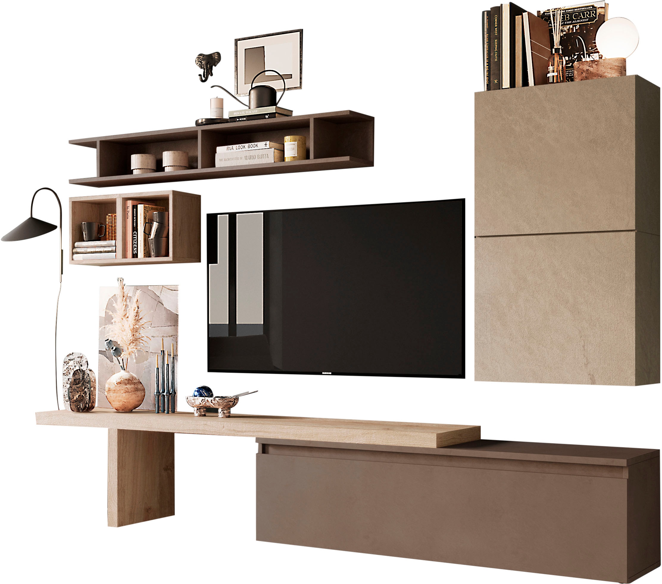 INOSIGN Wohnwand »Infinity, 6tlg. Breite 276 cm, Höhe variabel, Schrankwand, Anbauwand« 6 Stk. tlg.