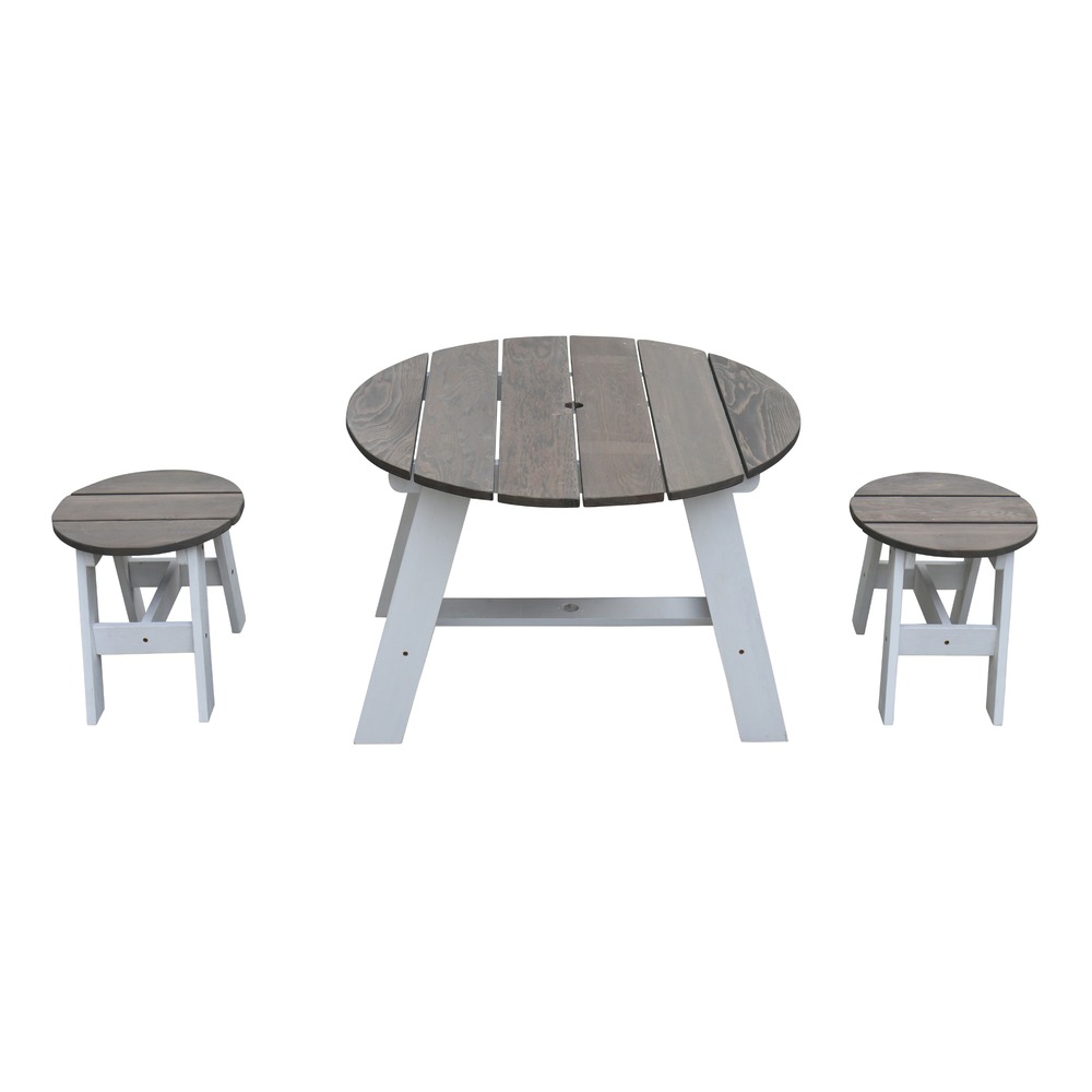 Axi table de pique nique ronde pour enfants en bois