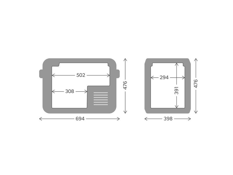 Dometic Kompressor-Kühlbox CFX3 45 Portable Kühler und Gefrierer