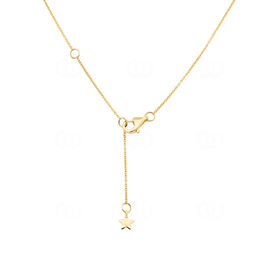 Collier mit Anhänger 750/18 K Gelbgold mit Diamanten 0.84 ct H/si