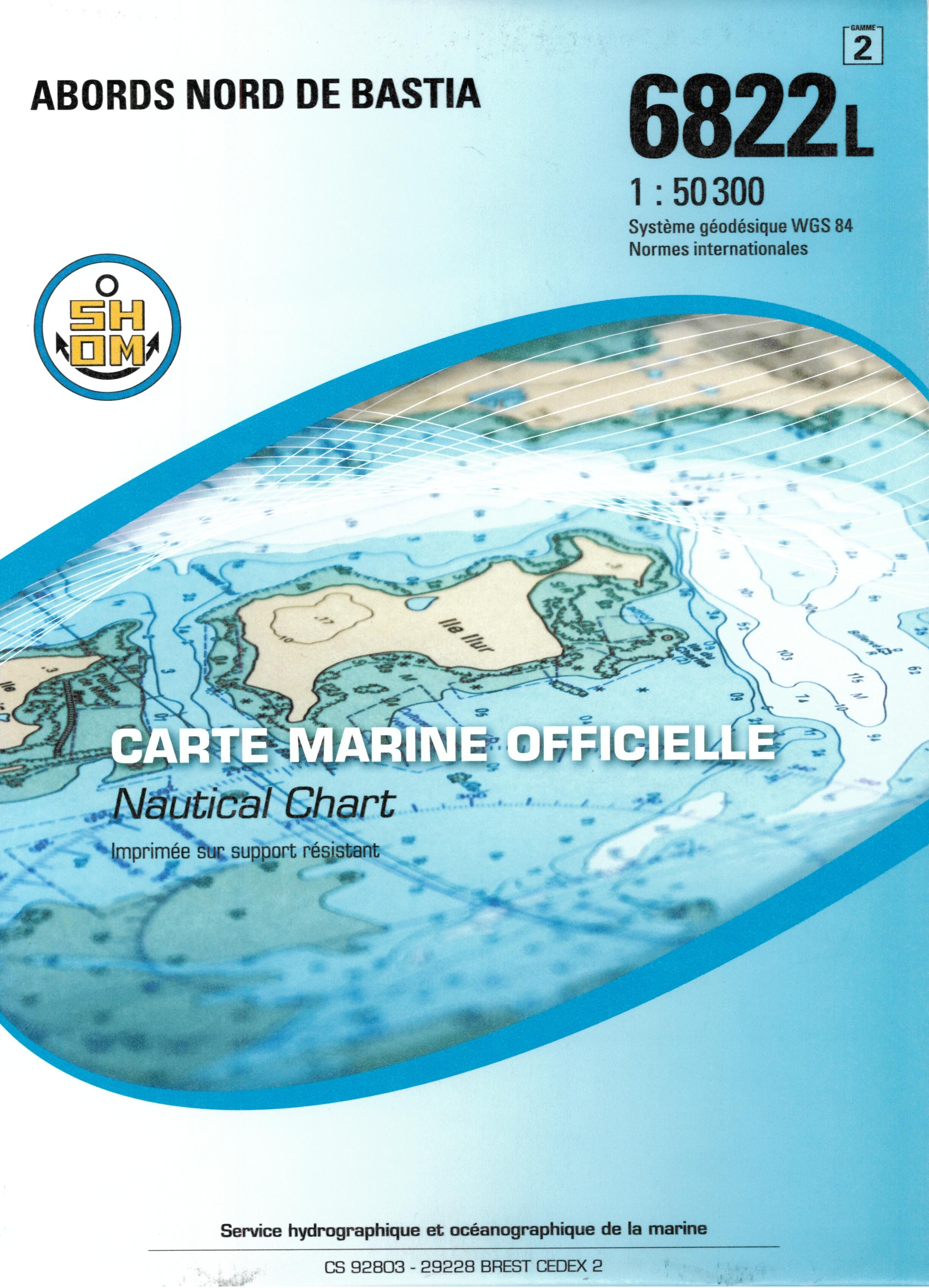EPSHOM - 6822L ABORDS NORD DE BASTIA
