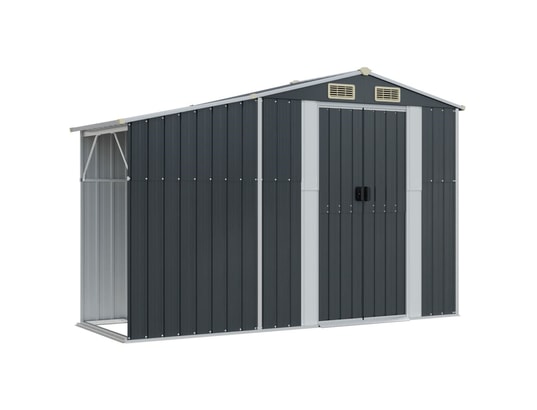VIDAXL - Abri de jardin anthracite 277x192,5x179 cm acier galvanisé