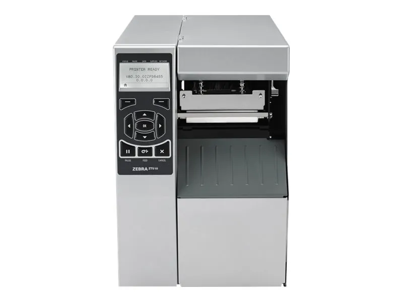 Zebra ZT510 - Etiketprinter - direkte termisk/termisk overførsel - Rulle (11,4 cm) - 203 dpi - op til 305 mm/sek. - parallel, USB, seriel, Gigabit LAN, NFC, Bluetooth 4.0 - skærer