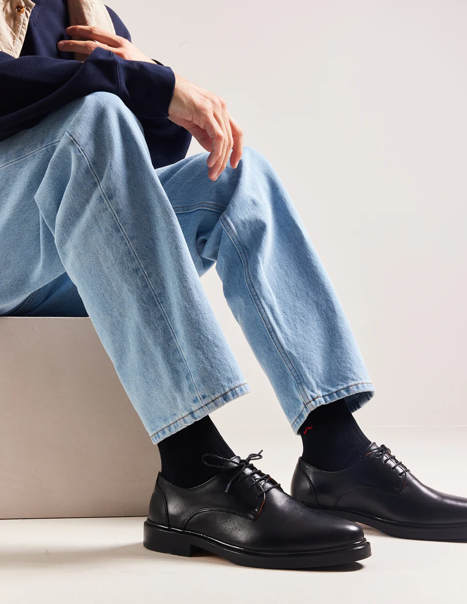 Derbies Edgar - Cuir noir