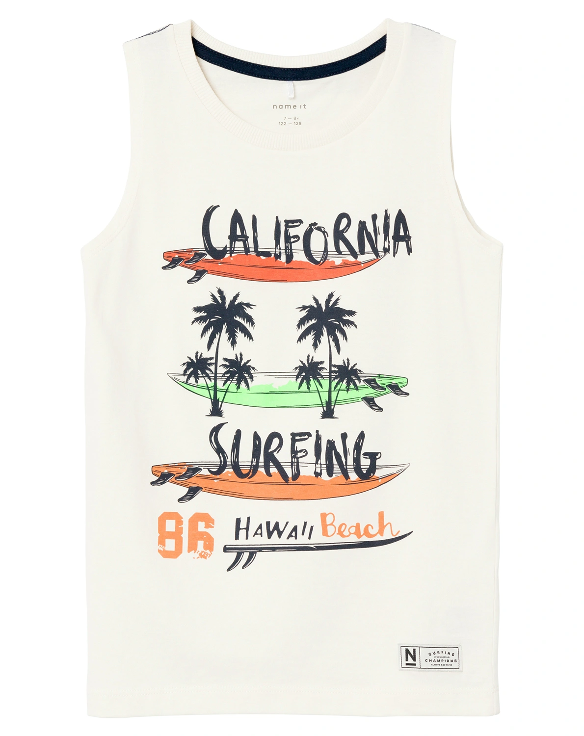 Tanktop NKMZEFRANS CALIFORNIA SURFING in jet stream