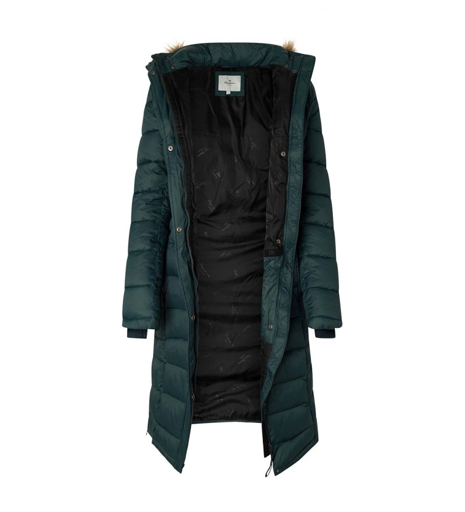 Casaco longo verde Pepe Jeans May