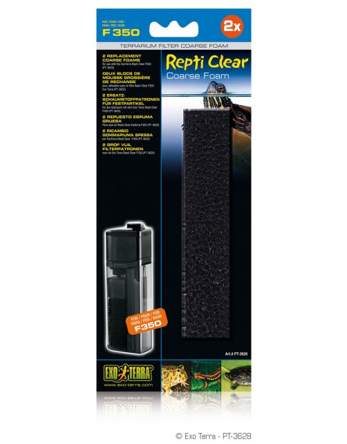 Exo Terra Foampatroon Repti Clear F350 - Filters - 2 stuks Medium