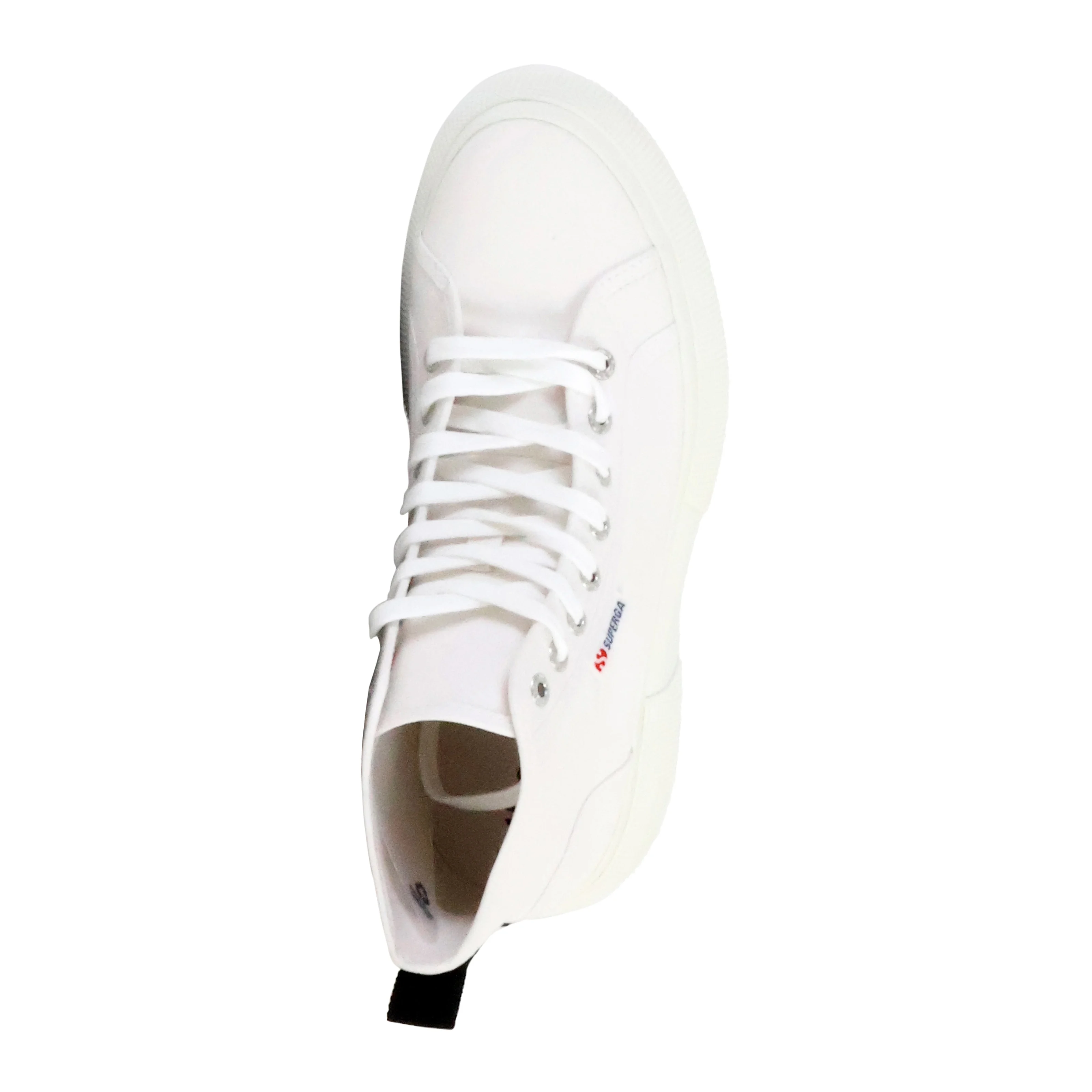 Basket montante à lacets superga bubble mid | Blanc