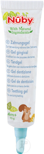 Nûby Gel De Dentition 4+ Mois Tube 15g