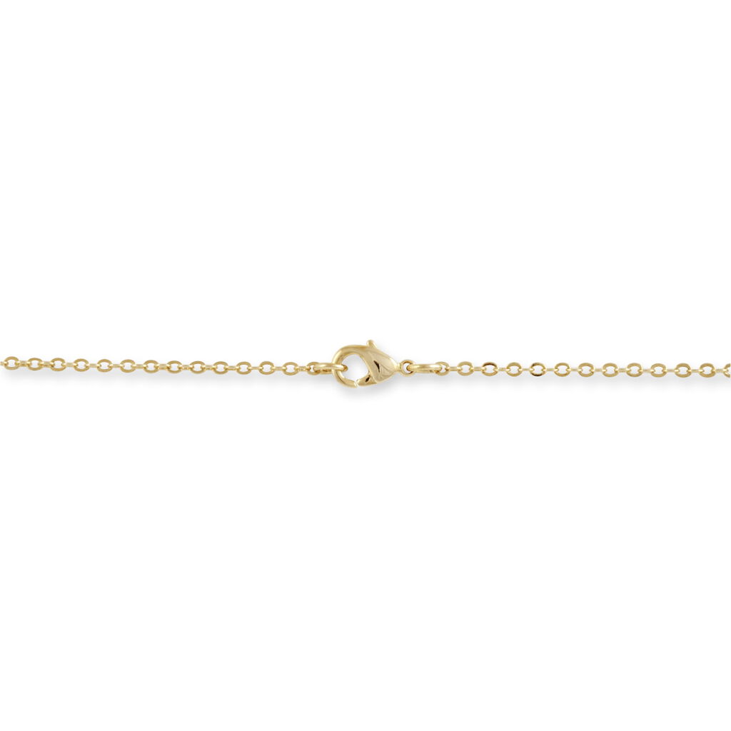 Collier Bertrane Plaqué Or Jaune Oxyde De Zirconium