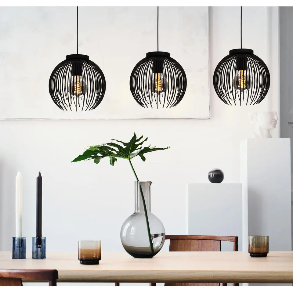 EGLOVenezuela-AHanglamp-E27-93,5cm-Zwart
